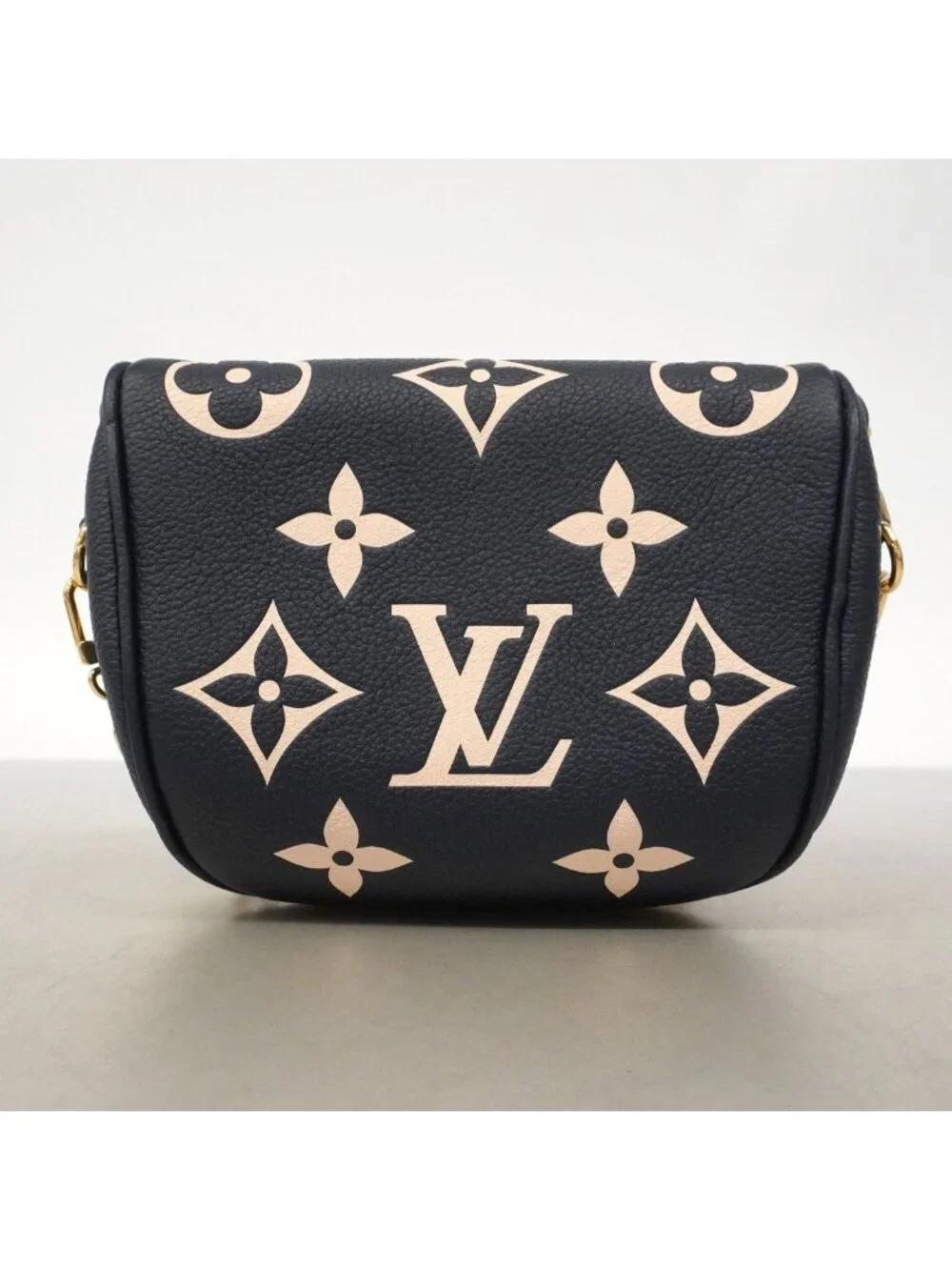 Louis Vuitton Shoulder Bag Monogram Empreinte Bicolor Mini Navy Cream